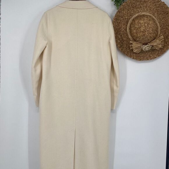 Joseph Double Face Cashmere Wool Blend Cenda Full Length Long Coat Open Front XL - Picture 3 of 16